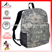 Mochila escolar de ejército con bolígrafo Bolso militar de estudiante de camuflaje